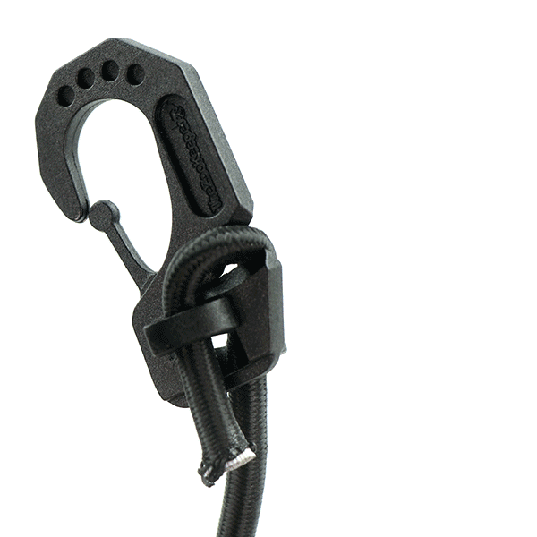 Use bungee cords to attach the Zookeeper Pet Barrier